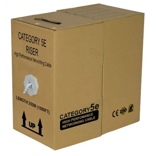 Cat5e Riser UTP Bare Copper - WHITE