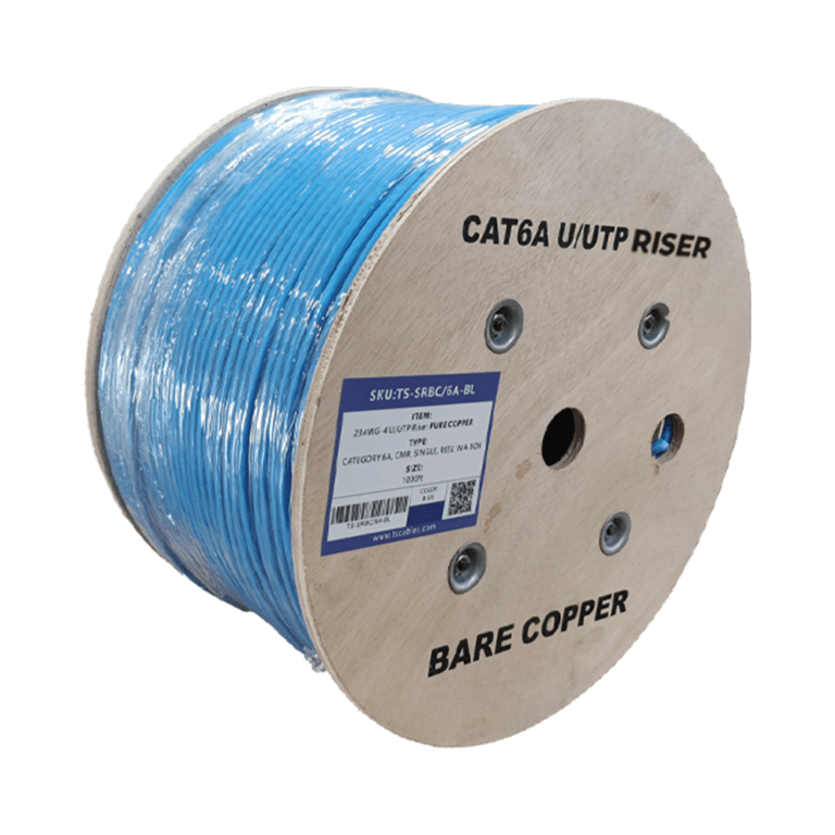 CAT6A UTP RISER BARE COPPER 23AWG SOLID CMR CABLE