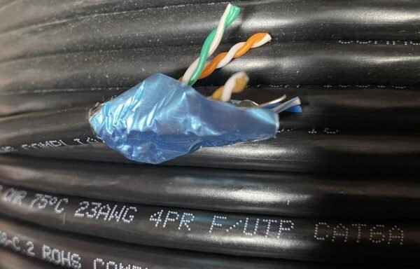 CAT6a SHIELDED RISER F/UTP, (CMR), 1000FT, 23AWG SOLID BARE COPPER